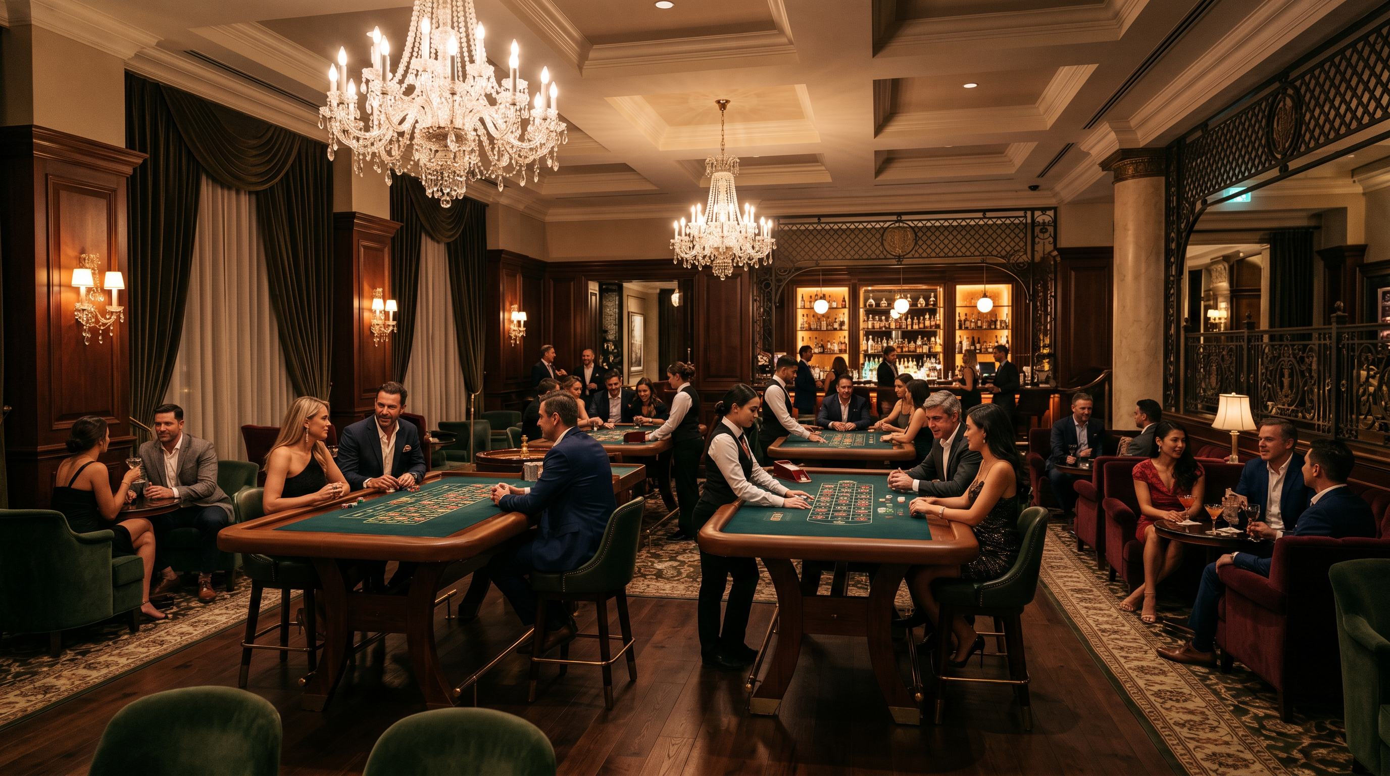 Casino lounge interior at Hotel Resort London