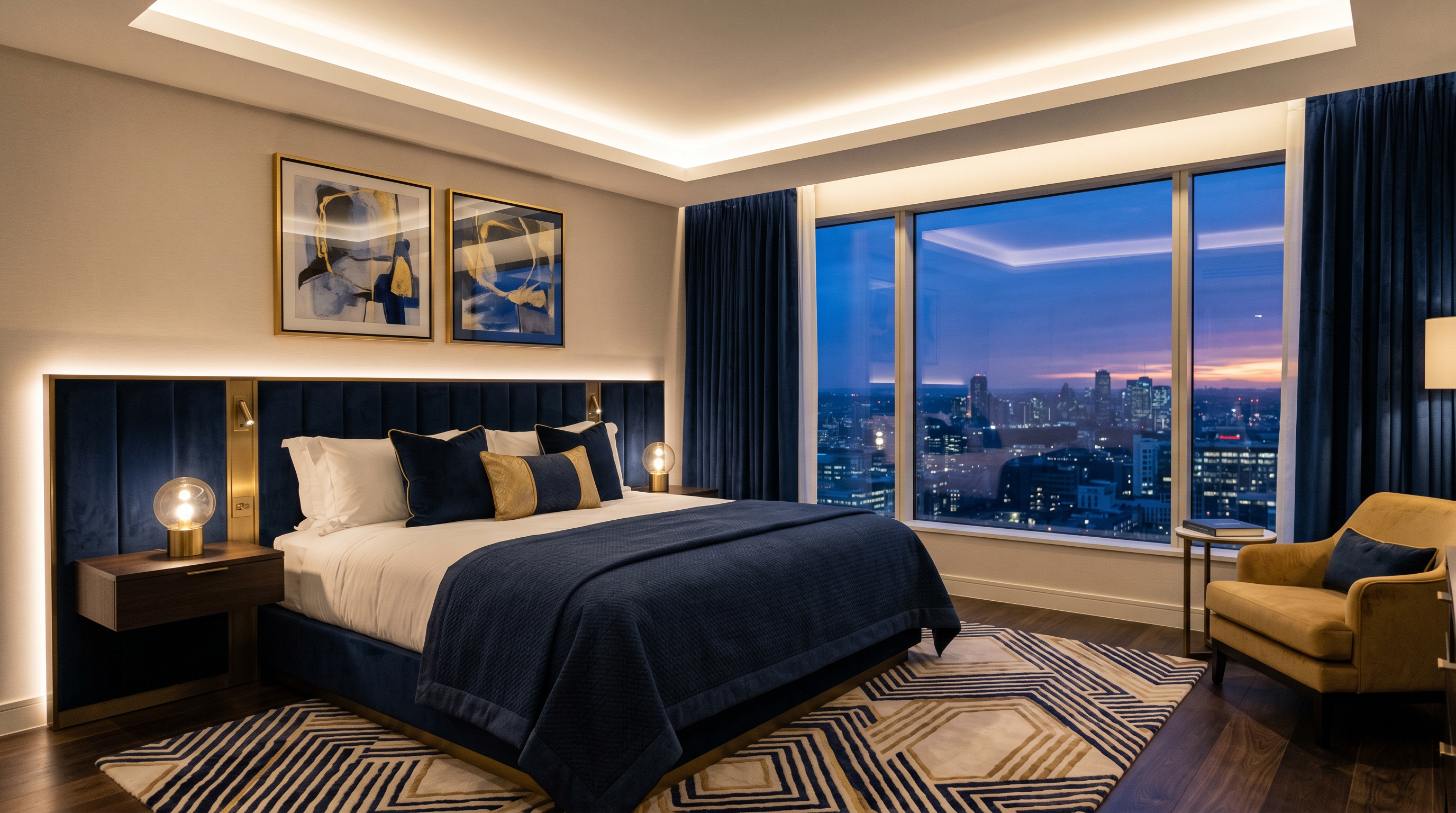 Suite bedroom at Hotel Resort London